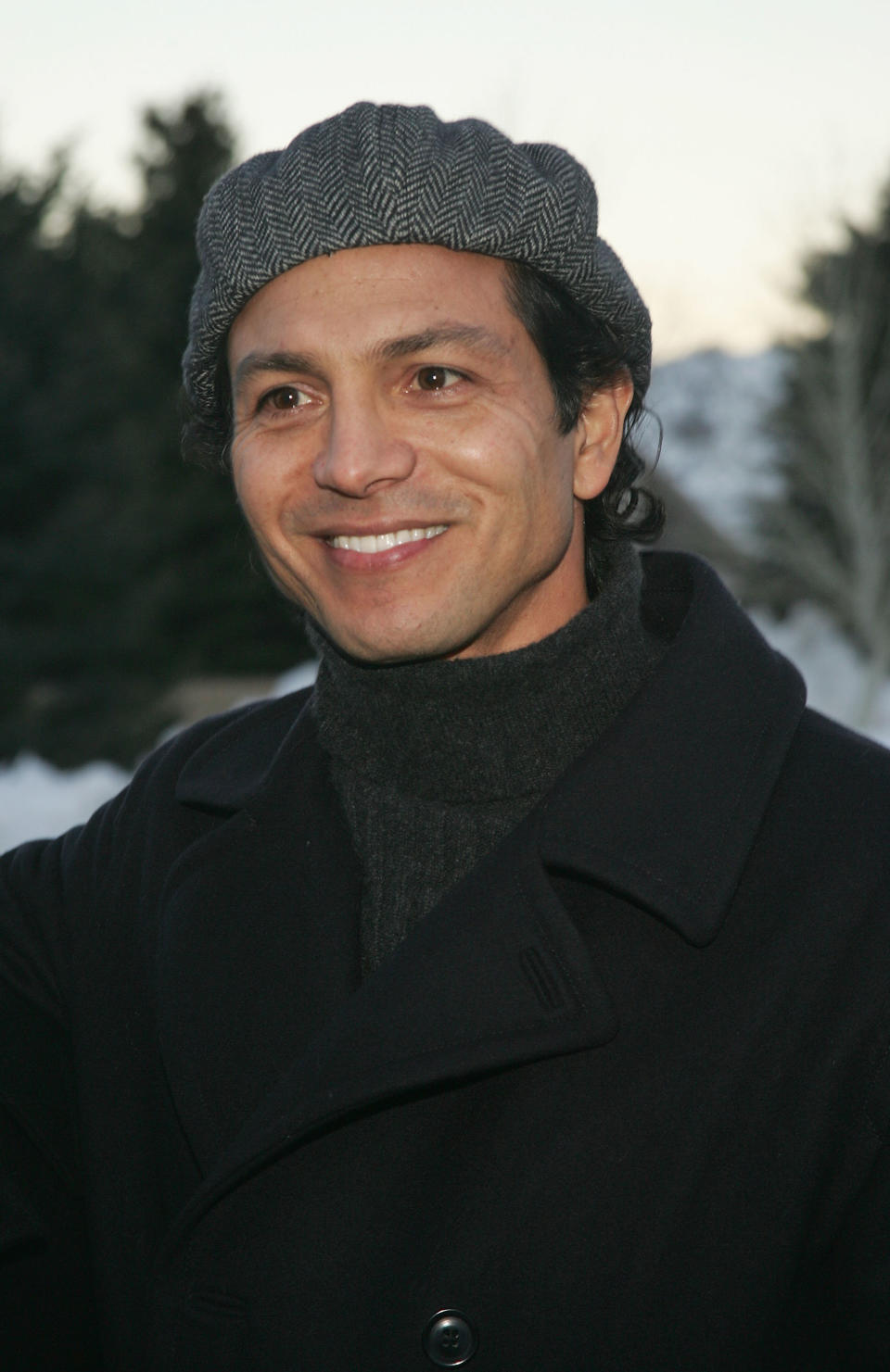 The actor wears a turtleneck for the premiere of the film "Thumbsucker" in January 2005.