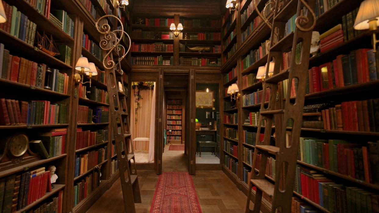 A reading area in St Paul’s Cathedral's Hidden Library, which features over 22,000 books, in London, England.