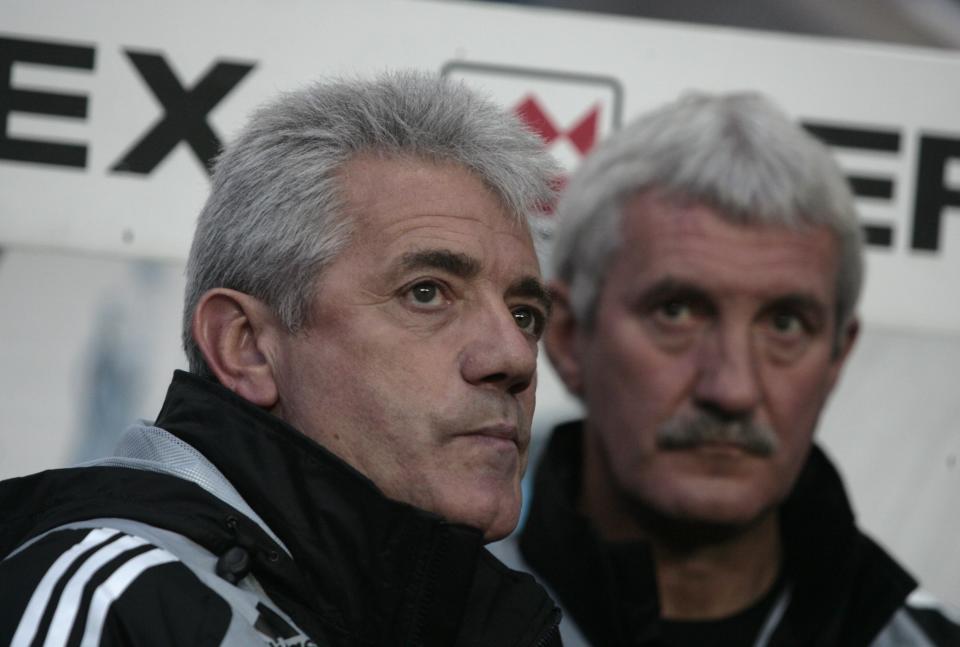 Kevin Keegan (left) and assistant manager Terry McDermott found twice was not as nice at Newcastle