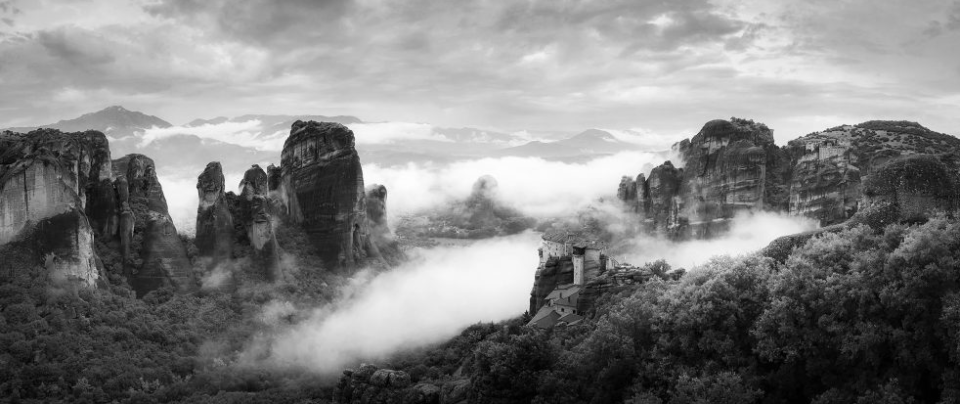 3rd place – Panorama: Garrine Tsang from Canada took this shot, titled 'Immersion', in Meteora, Greece.