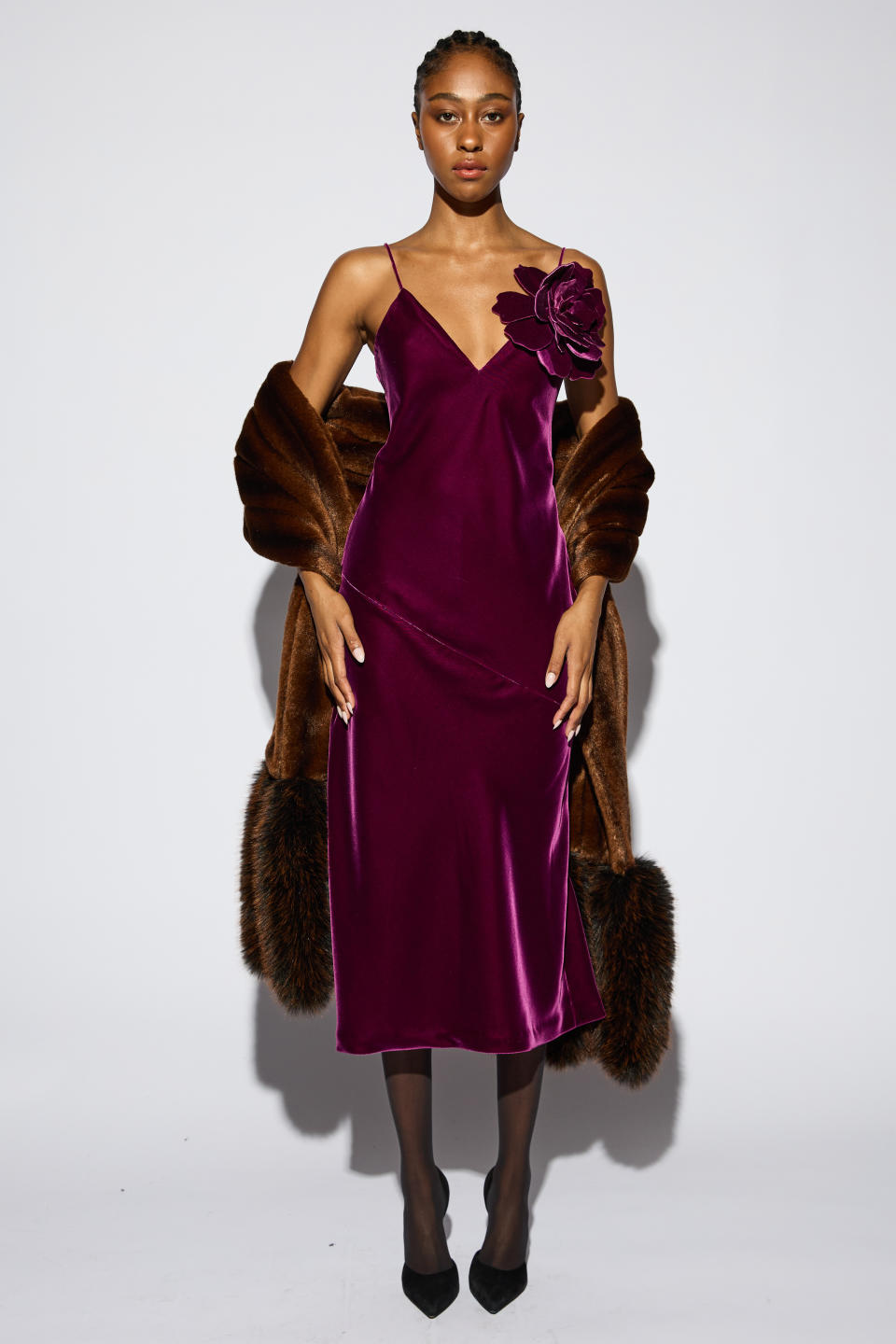 A look from Maison Atia <a href="https://wwd.com/fashion-news/fashion-features/ones-to-watch-nyfw-fall-2023-koltson-by-robert-rodriguez-1235513706/" rel="nofollow noopener" target="_blank" data-ylk="slk:fall;elm:context_link;itc:0;sec:content-canvas" class="link ">fall</a> 2023.