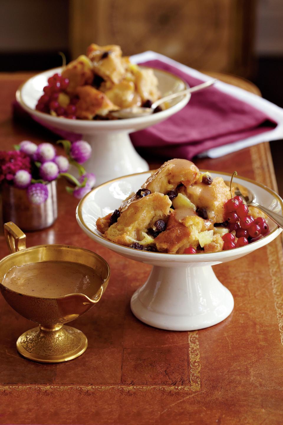 Creole Bread Pudding with Bourbon Sauce