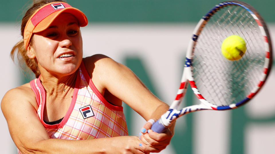 Seen here, Sofia Kenin in action against Danielle Collins at the French Open.