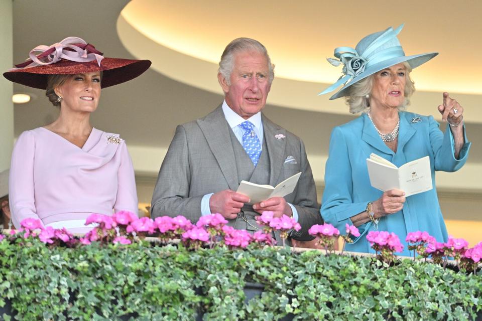 Sophie, Countess of Wessex,Prince Charles, Prince of Wales and Camilla, Duchess of Cornwall attend Royal Ascot 2022