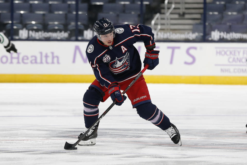 Columbus Blue Jackets' Cam Atkinson 