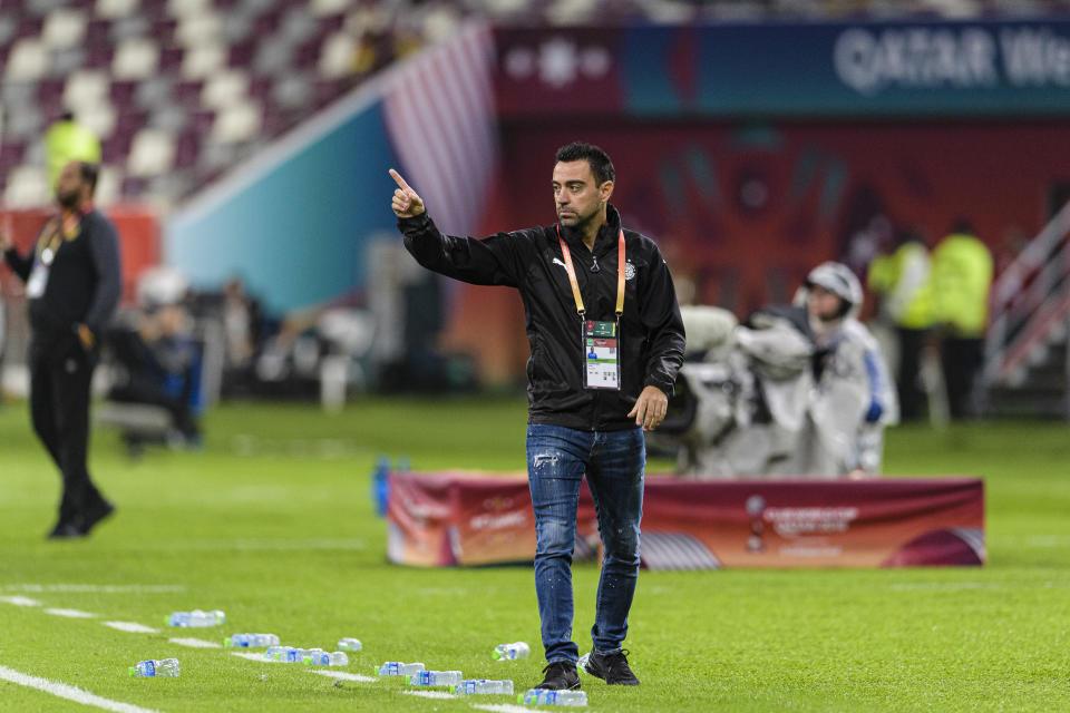 Xavi dirigiendo al Al-Sadd de Qatar en el Mundial de clubes de 2019. (Foto: Marcio Machado / Eurasia Sport Images / Getty Images).