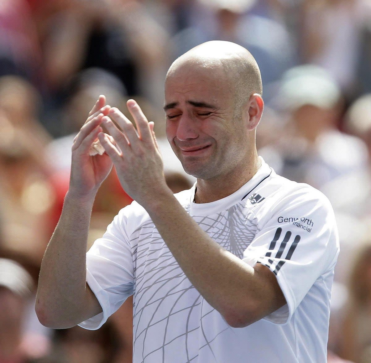 Andre Agassi was in tears following his retirement at the US Open in 2006 (PA Archive) (PA Archive)