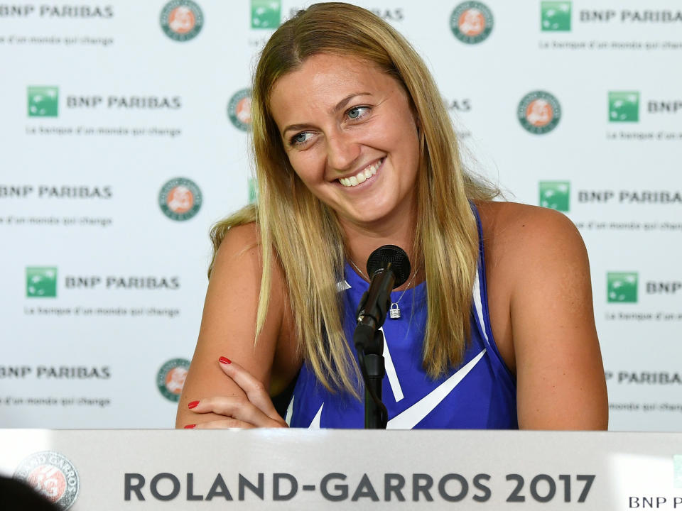 Petra Kvitova is happy to simply being able to walk out on court again: Getty