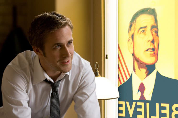 Ryan Gosling and George Clooney star in 'The Ides of March' (Photo: Saeed Adyani/©Sony Pictures Entertainment/Courtesy Everett Collection)