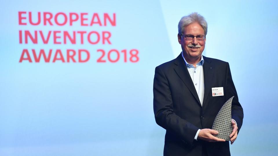 Der Göttinger Biophysiker Jens Frahm erhält den Europäischen Erfinderpreis 2018. Foto: Europäisches Patentamt