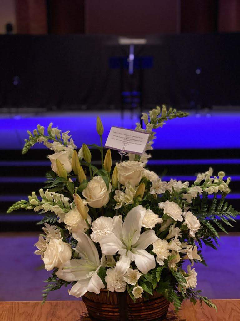 Dana Ogden says developer Daniel Pettit sent these flowers after her son died of a fentanyl poisoning.