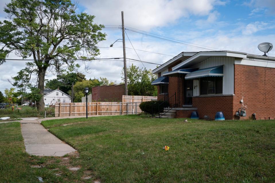 A family home inherited by Tenai Leali from her grandparents in Detroit on Sept. 27, 2022. Leali inherited her grandparent's home but the property isn't in her name, and she worries about not being able to pass the home down to her children.