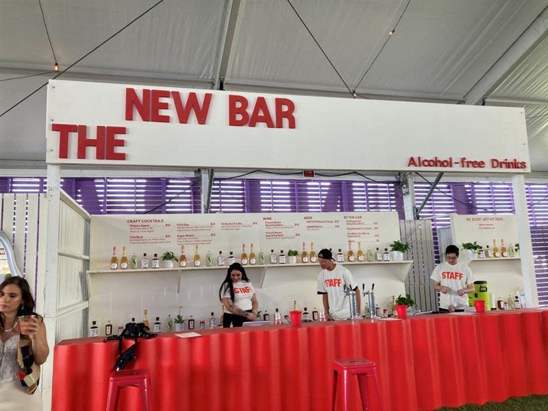 The New Bar serves alcohol-free drinks at the Indio Central Market.