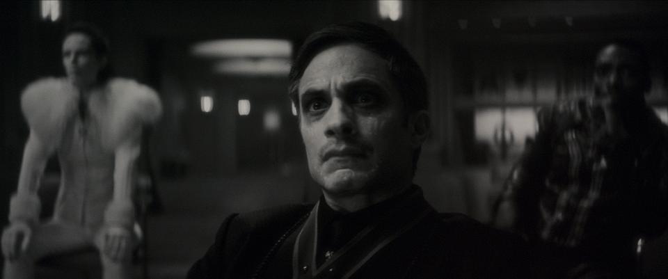 Jack Russell (Gael García Bernal) is a mysterious figure invited to a special hunt in Marvel's "Werewolf by Night," an homage to classic Universal monster movies.