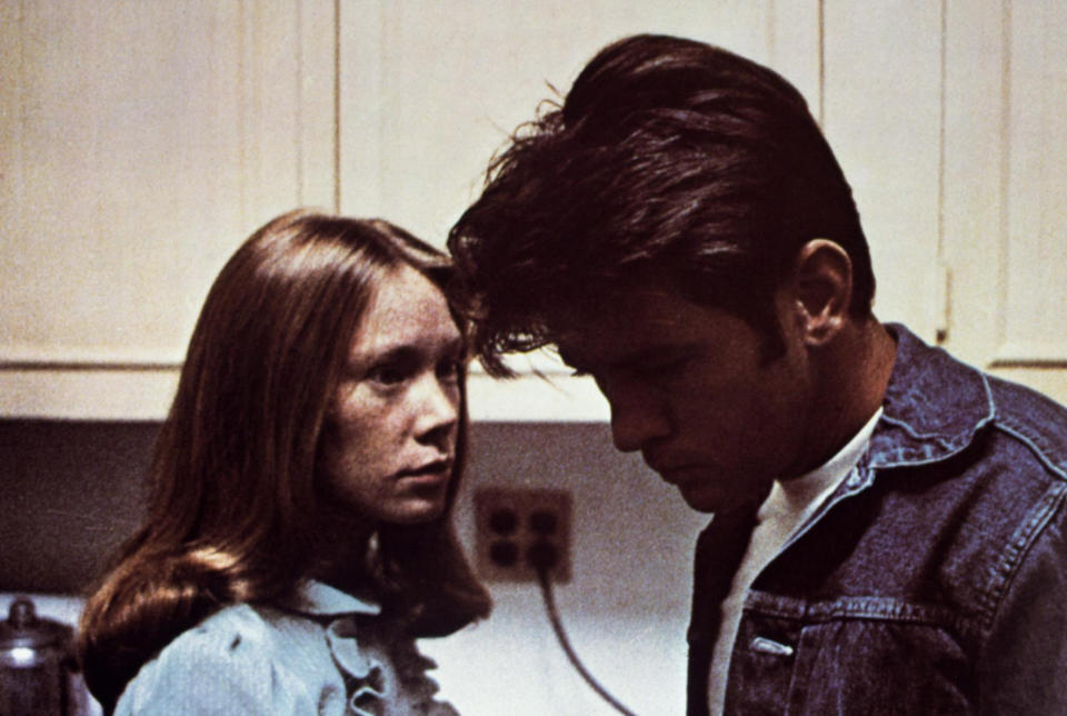 Spacek and Martin Sheen had breakout roles in Terrence Malick’s first film, <em>Badlands</em> (Photo: Everett Collection)