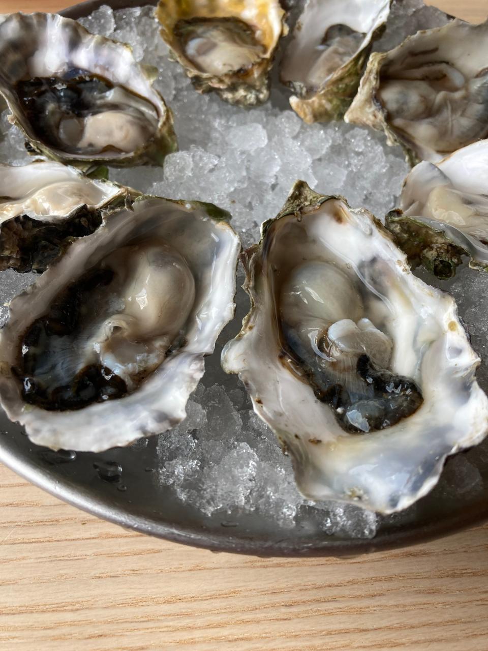 Oysters at Locust in the 12 South neighborhood of Nashville.