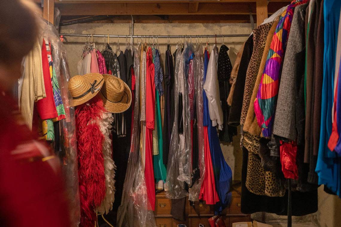 Suzi Sanderson, a former singing waitress and performer at the iconic Crystal Palace in Aspen, Colorado, kept her costumes, some dating to the ’60s, in her basement.