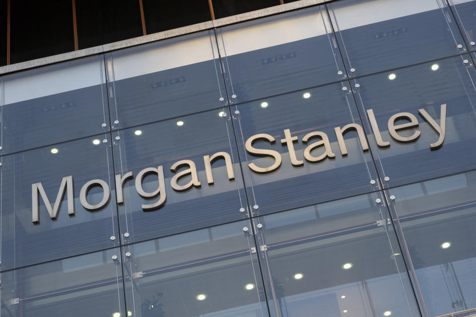 Biura Morgan Stanley w dzielnicy finansowej Canary Wharf, 7 lutego 2023 r. w Londynie, Wielka Brytania.  Morgan Stanley to amerykańska międzynarodowa firma zajmująca się zarządzaniem inwestycjami i usługami finansowymi.  (Zdjęcie: Mike Kemp/Zdjęcia za pośrednictwem Getty Images)