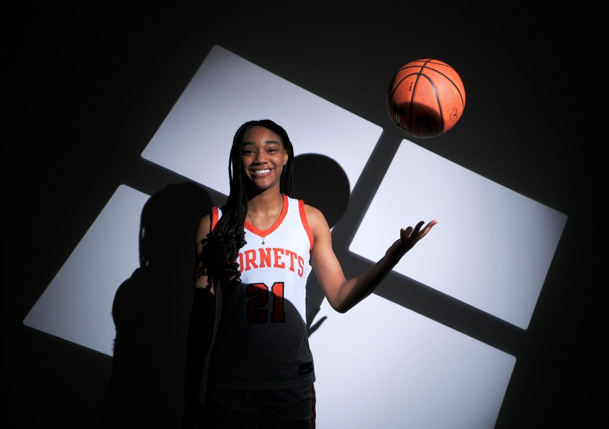 High School Girls Basketball Super 5, Marcayla Johnson, Tulsa Booker T. Washington, Friday, April 5, 2024.