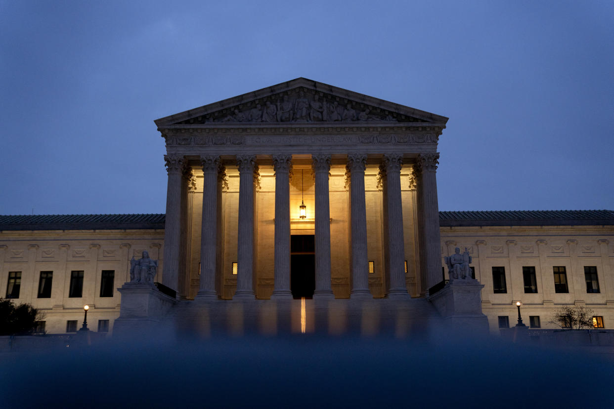  The U.S. Supreme Court building in Washington, D.C.,. 