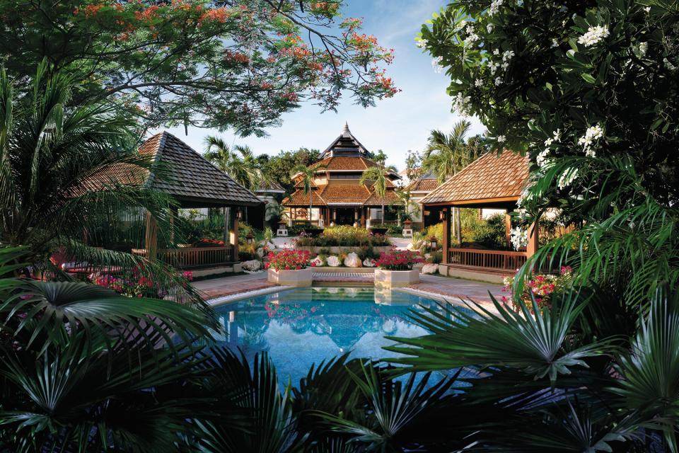 The pool and property at Shangri-La's Mactan Resort &amp; Spa