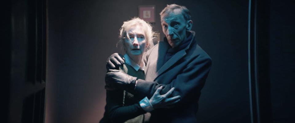 Sheila McCarthy and Julian Richings star as an elderly couple who attempt to use a satanic ritual to put the soul of their dead grandson in an unborn baby in "Anything for Jackson."