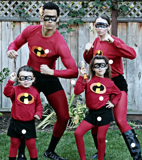 <p>Dressing up as the Incredibles is still a family favourite, but with the added hype of Incredibles 2 this year, the costume has become one of the most popular choices. Photo: <a rel="nofollow noopener" href="https://www.pinterest.com.au/pin/238550111488164038/" target="_blank" data-ylk="slk:Pinterest;elm:context_link;itc:0;sec:content-canvas" class="link ">Pinterest</a> </p>