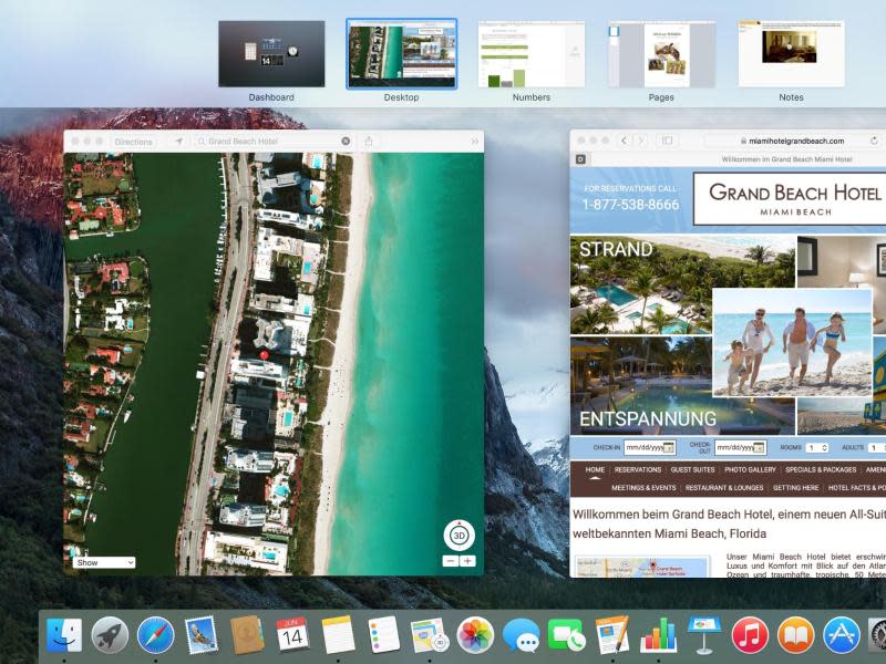 Das neue Macintosh-Betriebssystem OS X 10.11 «El Capitan» soll im Herbst 2015 veröffentlicht werden. Screenshot: Christoph Dernbach Foto: Christoph Dernbach