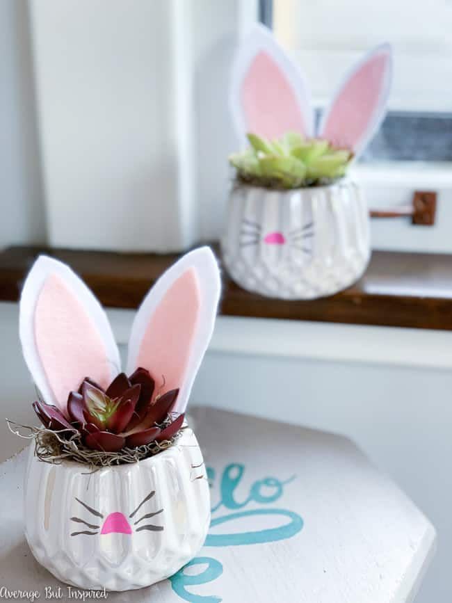 bunny planters bunny crafts