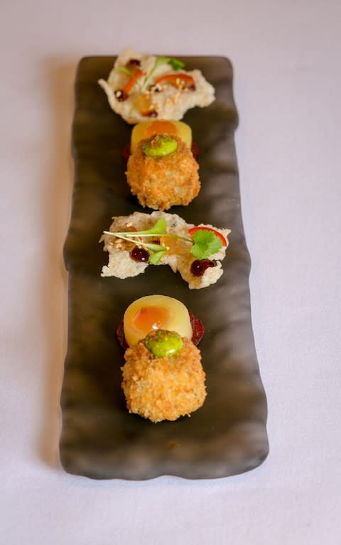 amuse bouches at The Clock House, Rripley, Surrey