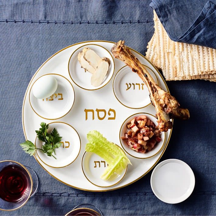 <p><a href="https://go.redirectingat.com?id=74968X1596630&url=https%3A%2F%2Fwww.williams-sonoma.com%2Fproducts%2Fseder-plate-set&sref=https%3A%2F%2Fwww.thepioneerwoman.com%2Fholidays-celebrations%2Fg39111501%2Fbest-passover-gifts%2F" rel="nofollow noopener" target="_blank" data-ylk="slk:Shop Now;elm:context_link;itc:0;sec:content-canvas" class="link ">Shop Now</a></p><p>Seder Plate Set</p><p>williams-sonoma.com</p><p>$99.95</p><span class="copyright">Williams Sonoma</span>