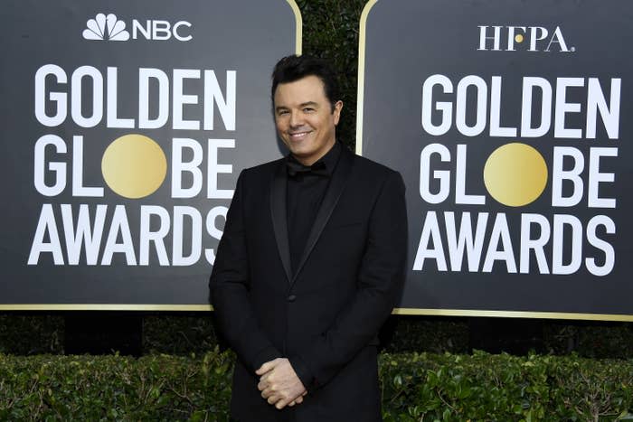 Seth MacFarlane at the Golden Globes