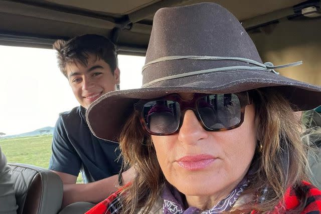 <p>Mariska Hargitay/Instagram</p> Mariska Hargitay shares a selfie with her son August