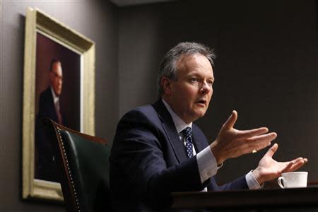 Bank of Canada Governor Stephen Poloz speaks during an interview with Reuters in Ottawa December 17, 2013. REUTERS/Chris Wattie