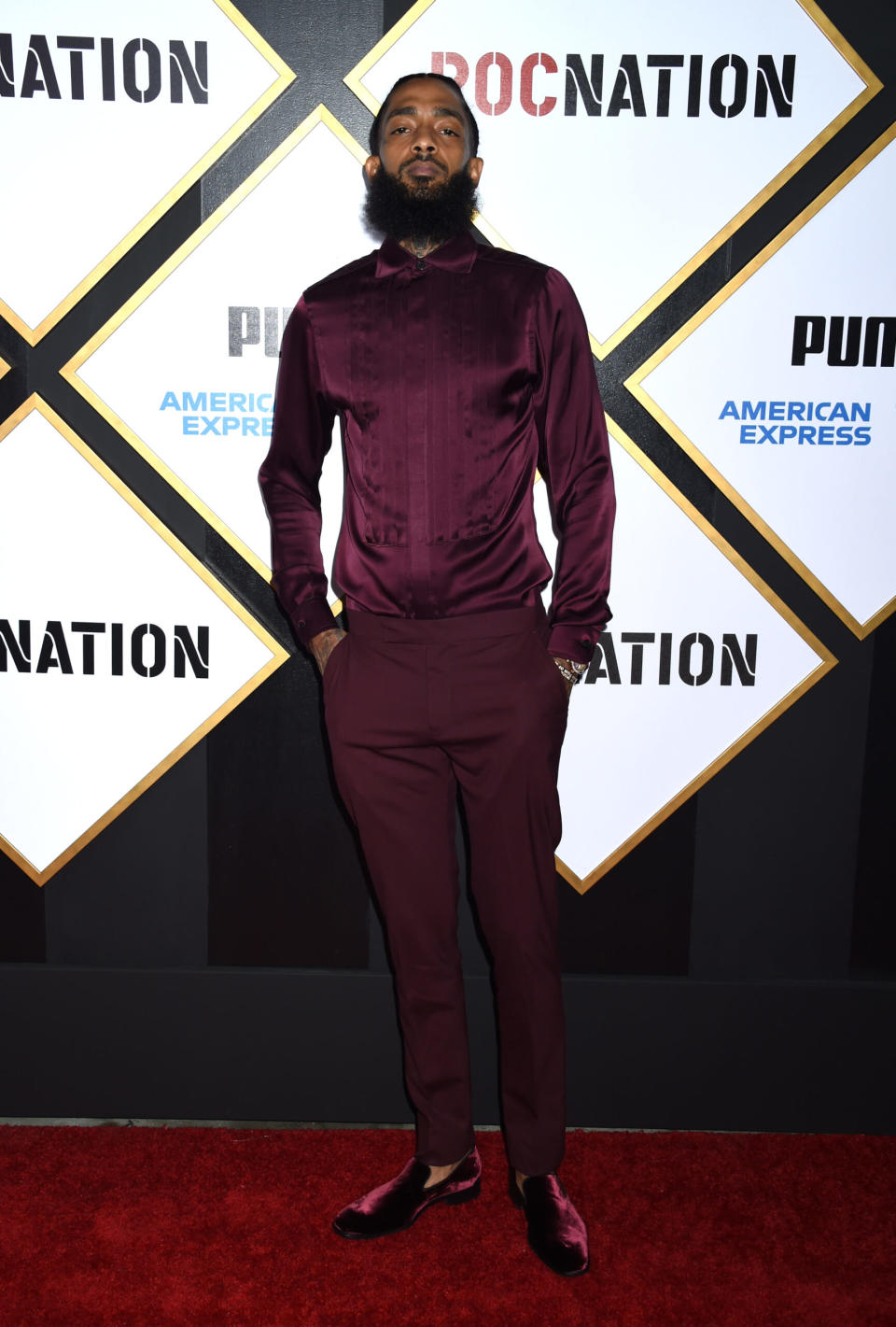 Nipsey Hussle ROC Nation Pre Grammy Brunch