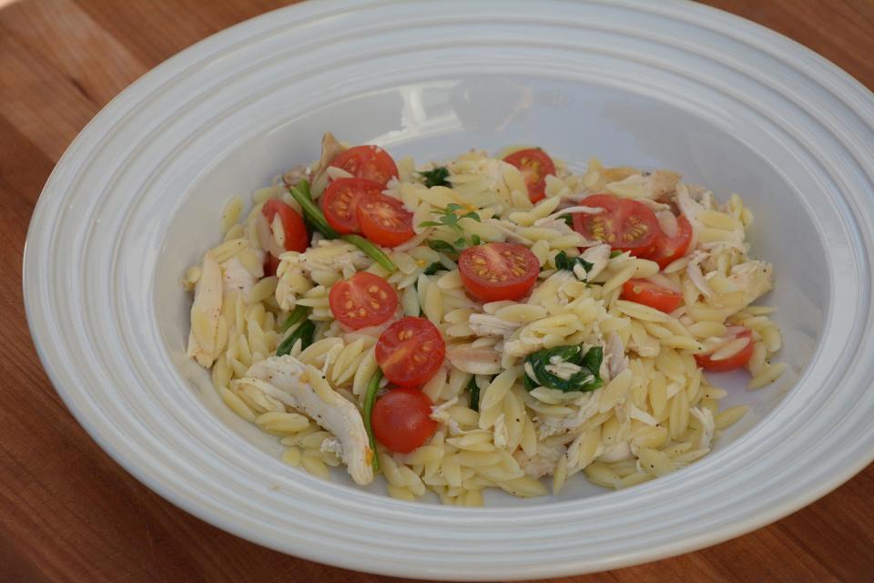Lemon chicken with orzo is dairy-free.