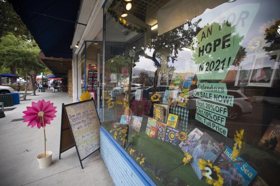 Exterior of Once Upon a Time bookstore in Montrose.