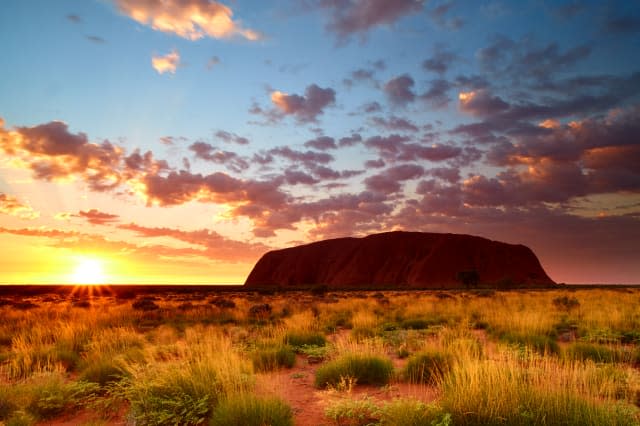 Sunrise At Uluru In Australia's Northern Territory