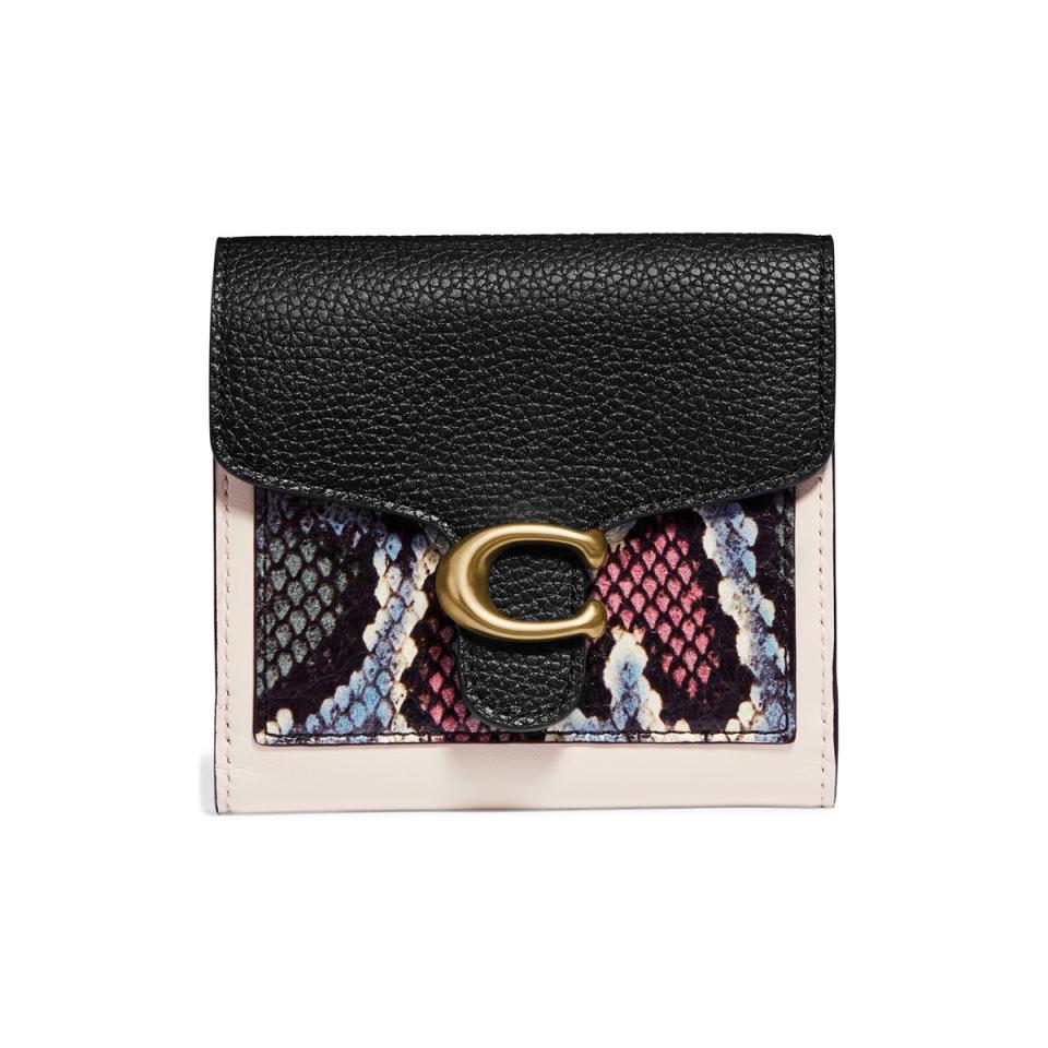 Coach Tabby Small Wallet With Snakeskin Detail