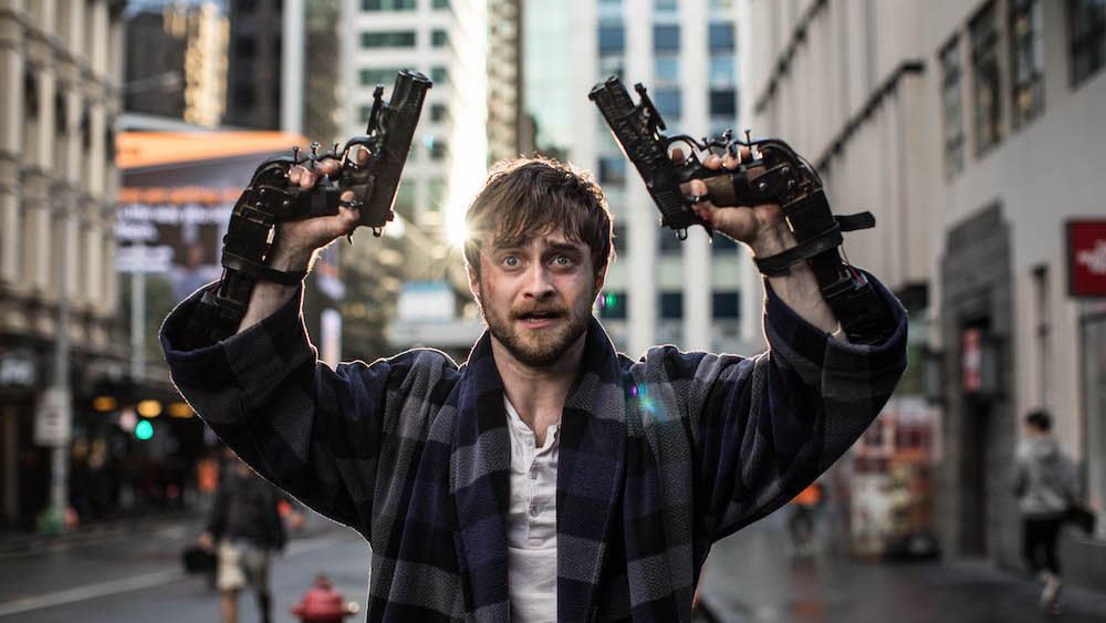 Daniel Radcliffe as Miles in Guns Akimbo. (PHOTO: Golden Village Pictures)