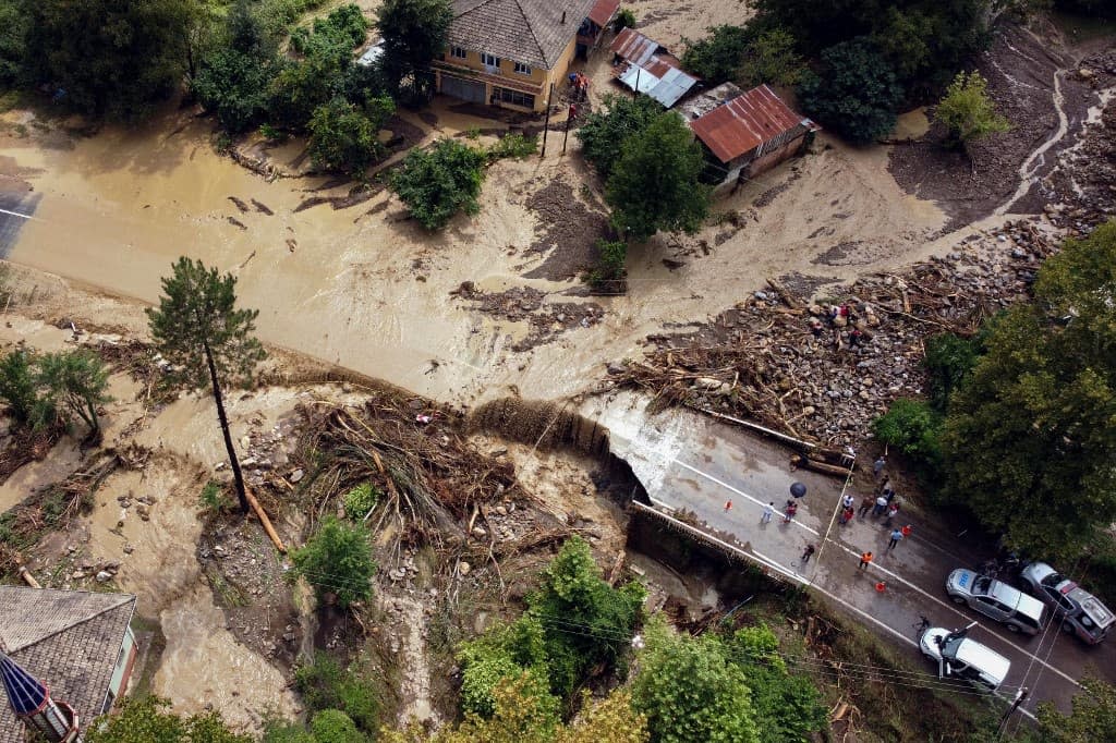 De violentes inondations frappent la Turquie, après les incendies, le 11 août 2021. - DEMIROREN NEWS AGENCY (DHA) / AFP