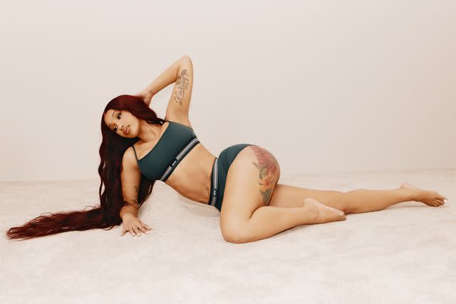<p>SKIMS</p> Cardi B strips down for SKIMS' "sexy" new campaign.