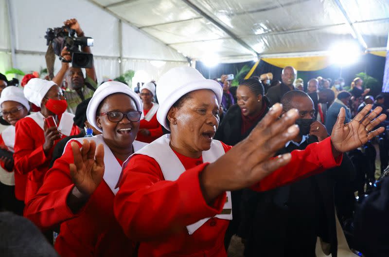 Mass funeral of South African teenagers who died in East London tavern