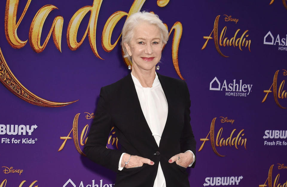 Dame Helen Mirren at the premiere of Aladdin in 2019 credit:Bang Showbiz