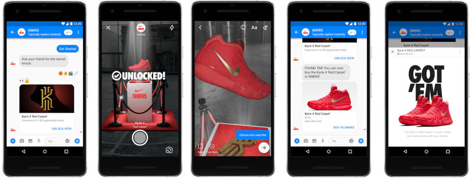Facebook is bringing augmented reality to Messenger. Rather than being a