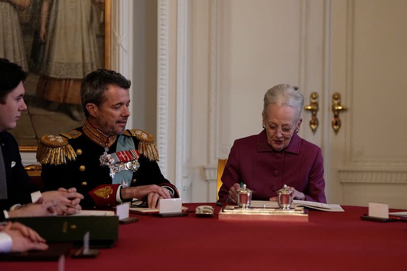 Succession of Danish throne, in Copenhagen