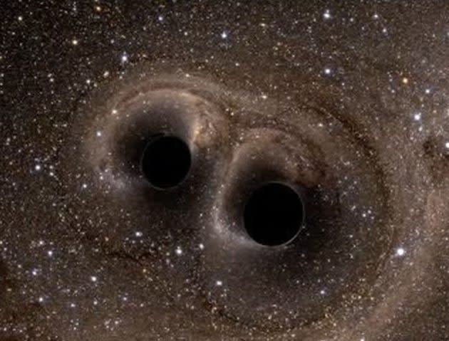 The collision was detected via ripples in space and time (ANU)