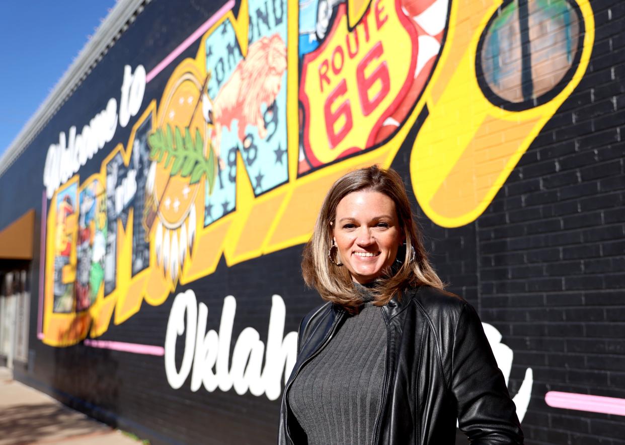 Leana Dozier, Edmond's new downtown transformation manager, poses for a photograph Dec. 6.
