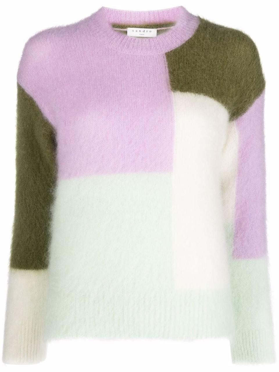 Textured Wool Intarsia Jumper