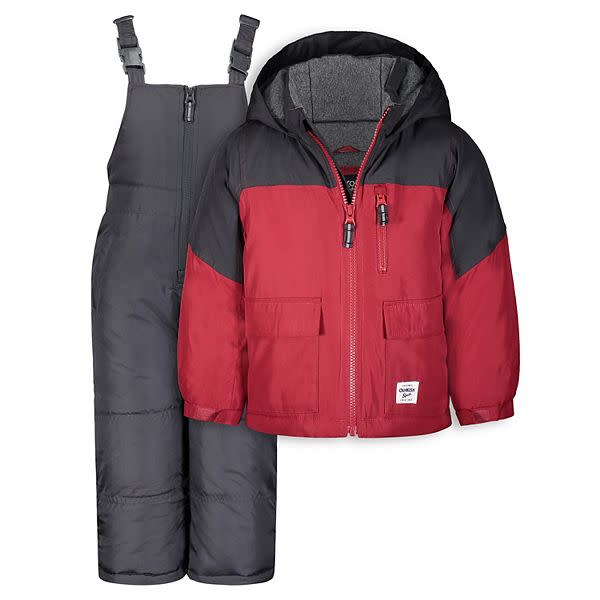 OshKosh B'gosh Hooded Heavyweight Jacket & Bib Snow Pants Set